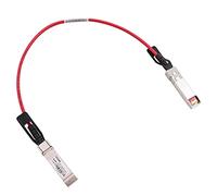 [Couleur rouge] Câble Twinax SFP+ DAC 10Gbase-CU SFP+ câble en cuivre compatible avec Cisco SFP-H10GB-CU0.5M, Ubiquiti, Juniper, Mellanox, Mikrotik, Netgear, Supermicro, Open Source 0,5 m
