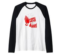 Couleur Rouge Catch Hands Red Graphic Manche Raglan