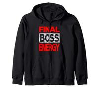 Couleur Rouge Final-Boss-Energy Red Graphic Sweat à Capuche