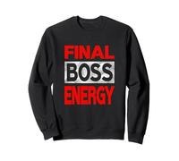 Couleur Rouge Final-Boss-Energy Red Graphic Sweatshirt