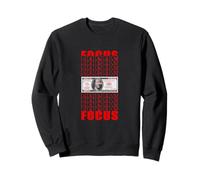 Couleur Rouge Focus on Your Money Graphique Rouge Sweatshirt