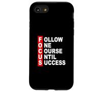 Couleur Rouge Follow The Course Red Graphic Coque pour iPhone SE (2020) / 7/8