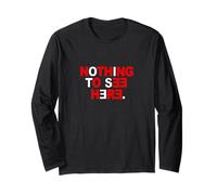 Couleur Rouge Nothing to See Here Red Graphic Manche Longue