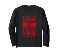 Couleur Rouge Privileged on Repeat Red Graphic Manche Longue