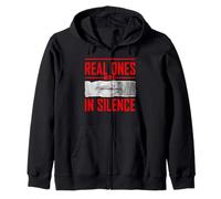 Couleur Rouge Real Ones Move in Silence Red Graphic Sweat à Capuche