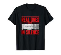 Couleur Rouge Real Ones Move in Silence Red Graphic T-Shirt