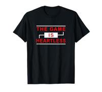 Couleur Rouge The Game is Heartless Red Graphic T-Shirt