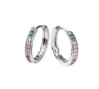 Couleur Scintillant Zircon Cristal Rose Boucle D’Oreille pour Les Femmes Faisant des Bijoux Cadeau De Mariage par
