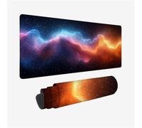 Couleur Tapis de Souris Ciel Étoilé Tapis Souris XXL 800x400x3mm sous Main Bureau Gaming Accessoire, Mouse Pad avec Bords Surpiqués et Dos Antidérapant, Haute Précision et Vitesse, pour Gamer