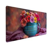 Couleur Tapis de Souris Fleur Tapis de Souris XXL 1000 x 500 mm Mouse Pad Gaming en Caoutchouc Antidérapant et Imperméable Desk Mat pour PC, Ordinateur Portable, Maison, Gamer, Accessoires Bureau w382