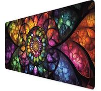 Couleur Tapis de Souris Géométrie Tapis de Souris XXL 1200 x 600mm Mouse Pad avec Bords Cousus et Base en Caoutchouc Antidérapante Mouse Pad XXL pour PC, Ordinateur Portable, Accessoires Bureau r4204
