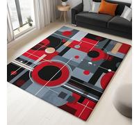 Couleur Tapis Vintage, Tapis Petit Lavable en Machine avec Dos Antidérapant, 160 x 230 cm Carpet Moderne Abstrait Géométrique Ligne Imprimé pour Entrée Couloir et Corridor