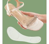 Couleur transparente, taille unique, semelle intérieure en gel pour femme, semelle intérieure douce et respirante invisible à sept points, a