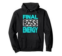 Couleur Turquoise Final-Boss-Energy Turquoise Graphic Sweat à Capuche