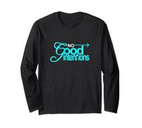 Couleur Turquoise No Good Intentions Graphisme Turquoise Manche Longue