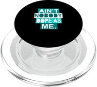 Couleur Turquoise Nobody Dope As Me Graphisme Turquoise PopSockets PopGrip pour MagSafe