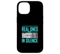 Couleur Turquoise Real Ones Move in Silence Turquoise Graphic Coque pour iPhone 14