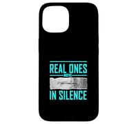Couleur Turquoise Real Ones Move in Silence Turquoise Graphic Coque pour iPhone 15