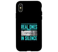 Couleur Turquoise Real Ones Move in Silence Turquoise Graphic Coque pour iPhone X/XS