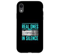 Couleur Turquoise Real Ones Move in Silence Turquoise Graphic Coque pour iPhone XR