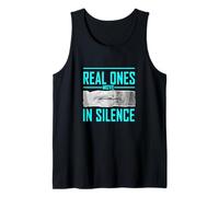 Couleur Turquoise Real Ones Move in Silence Turquoise Graphic Débardeur