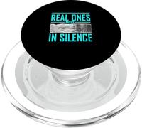 Couleur Turquoise Real Ones Move in Silence Turquoise Graphic PopSockets PopGrip pour MagSafe