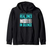 Couleur Turquoise Real Ones Move in Silence Turquoise Graphic Sweat à Capuche