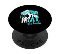 Couleur Turquoise Say It Louder Turquoise Graphic PopSockets PopGrip Adhésif