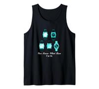 Couleur Turquoise The Time I'm on Turquoise Graphic Débardeur