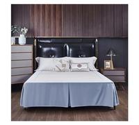 Couleur Unie Coins fendus Jupe de lit Maison hôtel Couvre-lit Double/Complet/Reine/Roi Taille 1 pc(Color 12,King 200x203x38cm)