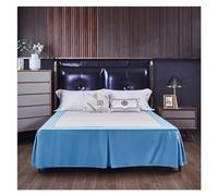 Couleur Unie Coins fendus Jupe de lit Maison hôtel Couvre-lit Double/Complet/Reine/Roi Taille 1 pc(Color 6,King 200x203x38cm)