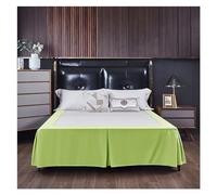 Couleur Unie Coins fendus Jupe de lit Maison hôtel Couvre-lit Double/Complet/Reine/Roi Taille 1 pc(Color 20,King 200x203x38cm)