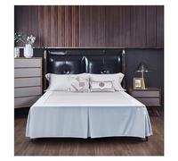 Couleur Unie Coins fendus Jupe de lit Maison hôtel Couvre-lit Double/Complet/Reine/Roi Taille 1 pc(Color 22,King 200x203x38cm)