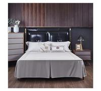 Couleur Unie Coins fendus Jupe de lit Maison hôtel Couvre-lit Double/Complet/Reine/Roi Taille 1 pc(Color 11,King 200x203x38cm)