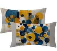 couleur unie Coussin Canape 60x40 Housses de Coussin géométrie Velours Housse Oreiller Lot de 2 Rectangle Taie Oreiller avec Fermeture Éclair Cachée Désign pour Chambre Halloween Decoration W1-843