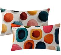 couleur unie Coussin Canape 90x70 Housses de Coussin géométrie Velours Housse Oreiller Lot de 2 Rectangle Taie Oreiller avec Fermeture Éclair Cachée Désign pour Chambre Halloween Decoration W1-663