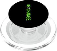 Couleur Verte Be The Change Graphique Vert PopSockets PopGrip pour MagSafe