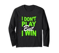 Couleur Verte Don't Play, Win Green Graphic Manche Longue