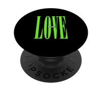 Couleur Verte et graphisme Vert Love PopSockets PopGrip Adhésif