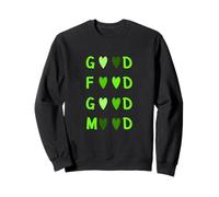 Couleur Verte Love Good Food/Mood Green Graphic Sweatshirt