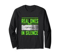 Couleur Verte Real Ones Move in Silence Green Graphic Manche Longue