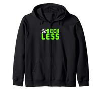 Couleur Verte W-reck-Less Vert Graphique Sweat à Capuche