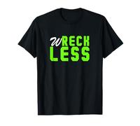 Couleur Verte W-reck-Less Vert Graphique T-Shirt