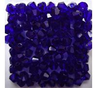 Couleur violet clair 100 pièces 4mm toupie cristal perle charme perles de verre entretoise en vrac perle pour la fabrication de bijoux à bricoler soi-même-bleu profond