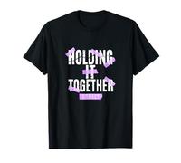 Couleur Violette Barely Holding it Together Graphique Violet T-Shirt
