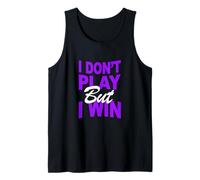 Couleur Violette Don't Play, Win Purple Graphic Débardeur