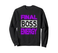 Couleur Violette Final-Boss Energy Purple Graphic Sweatshirt