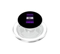 Couleur Violette Focus on Your Money Graphique Violet PopSockets PopGrip pour MagSafe