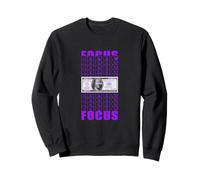Couleur Violette Focus on Your Money Graphique Violet Sweatshirt