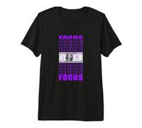 Couleur Violette Focus on Your Money Graphique Violet T-Shirt Haut de Gamme
